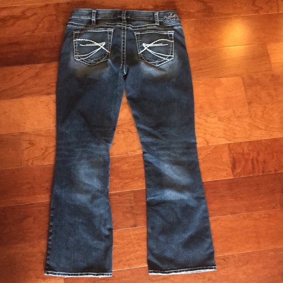 Silver AIKO Boot Cut Jeans (32x31)